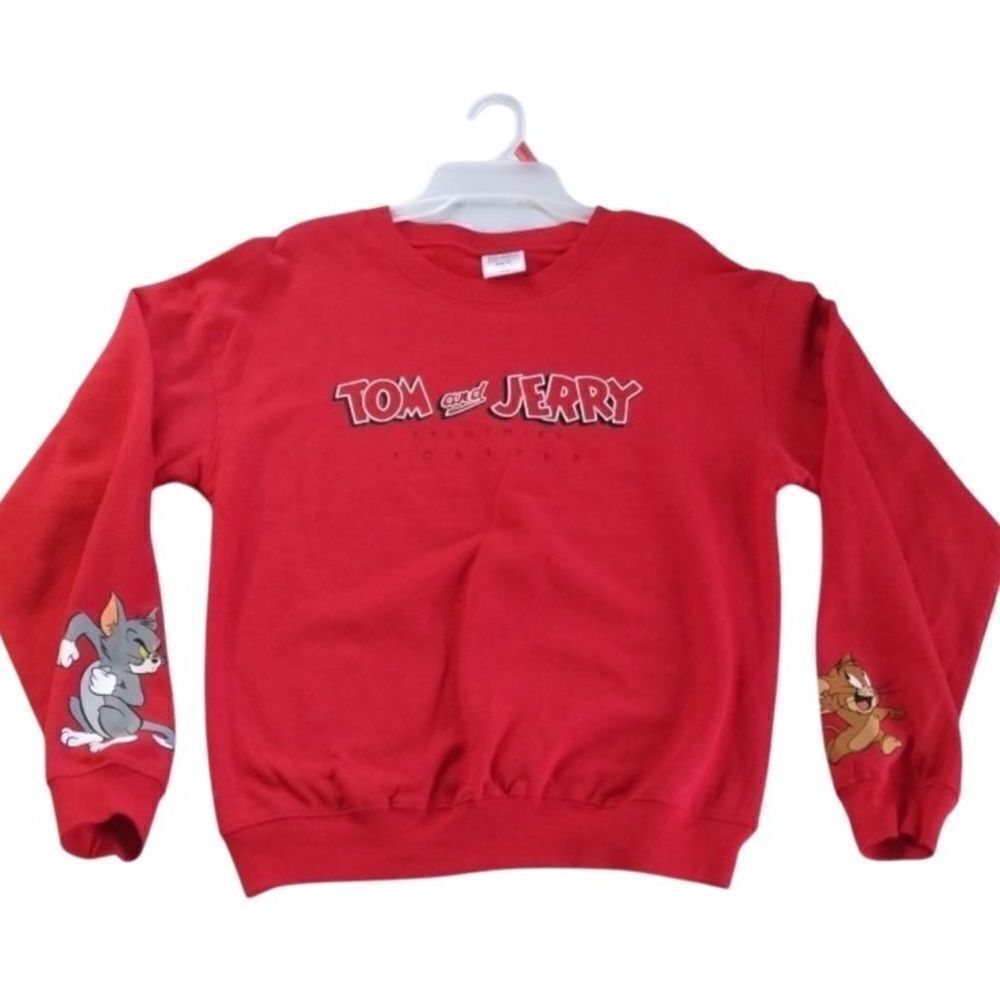 Women's Tom & Jerry Graphic Sweatshirt Shirt Top Size M